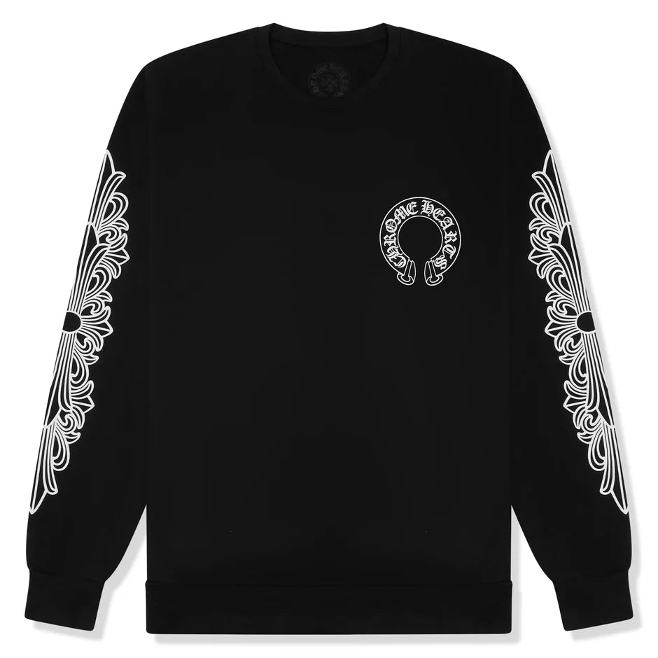 Chrome Hearts Horse Shoe Black Sweatshirt