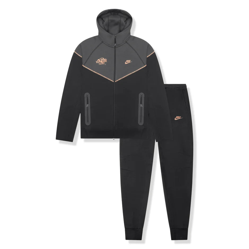 Syna World x Nike Central Cee Tech Fleece Black Tracksuit – Edmead