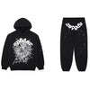 Sp5der OG Web Tracksuit Black White