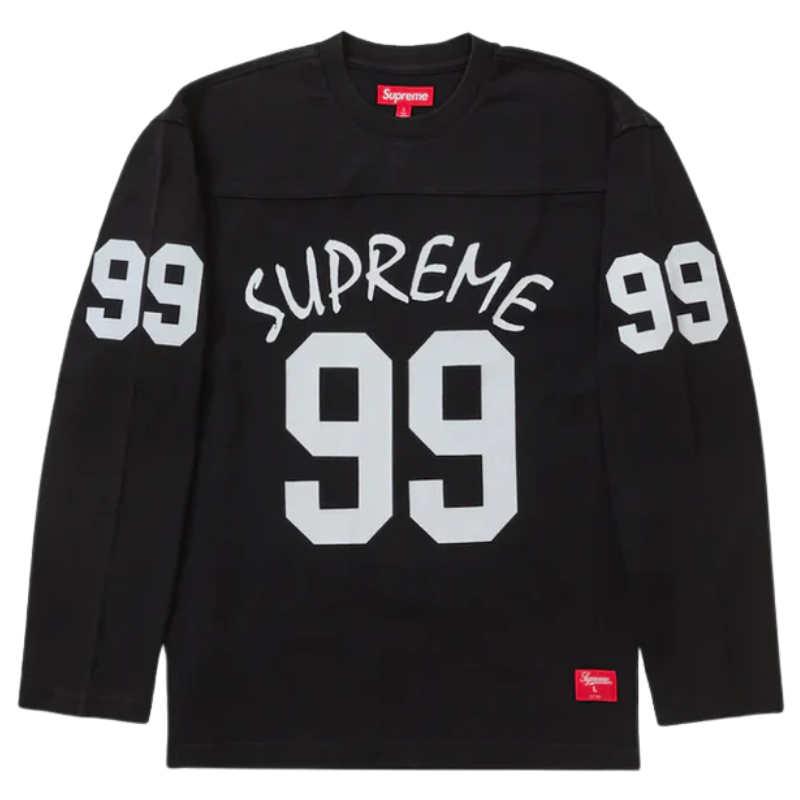 Supreme 99 L/S Football T Shirt Black