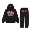 Sp5der 555 Tracksuit Black Pink