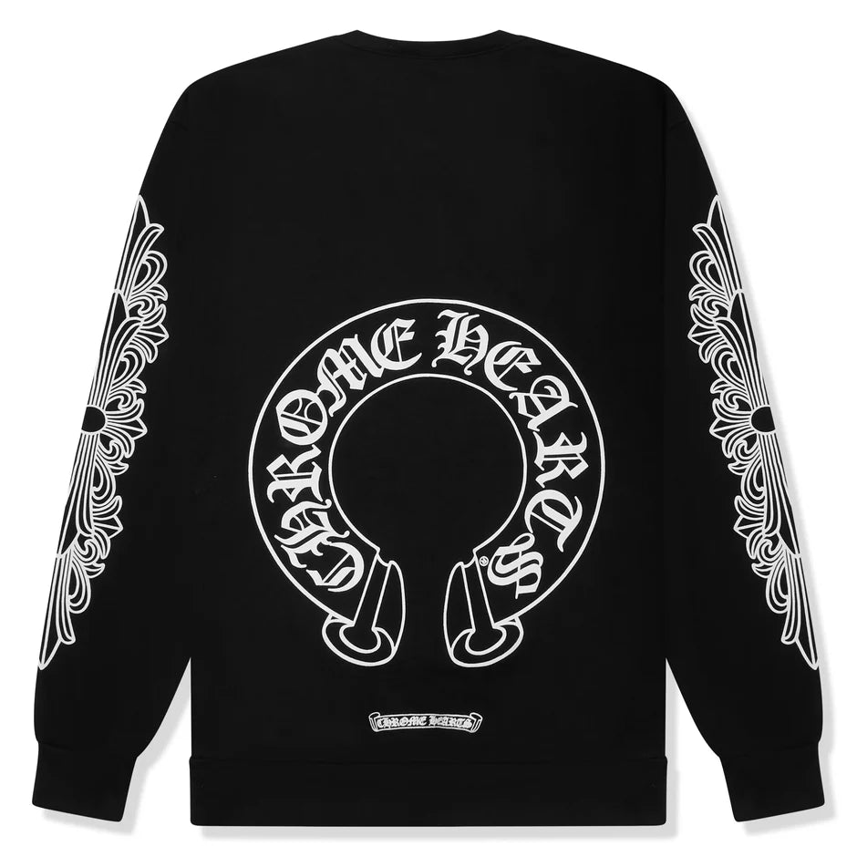 Chrome Hearts Horse Shoe Black Sweatshirt