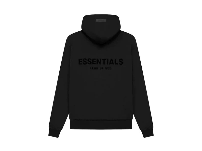 Fear of God Essentials Logo Popover Hoody Black