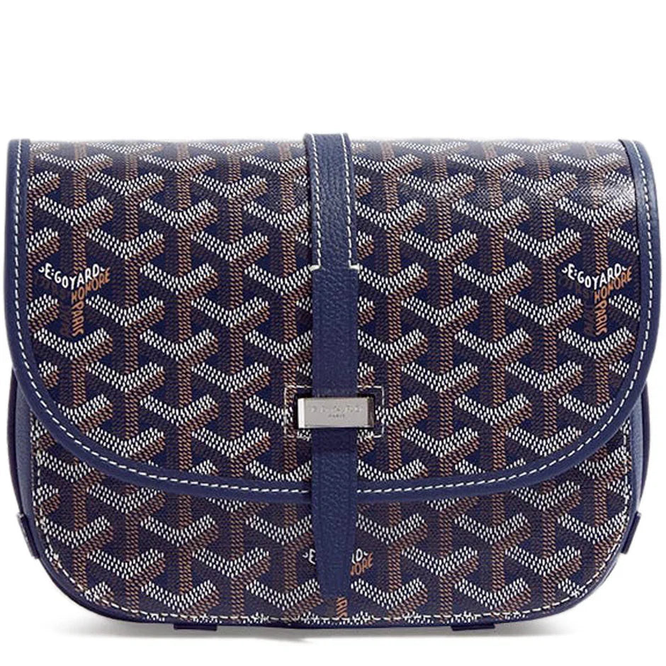 Goyard Goyardine Belvedere II Navy PM Messenger Bag